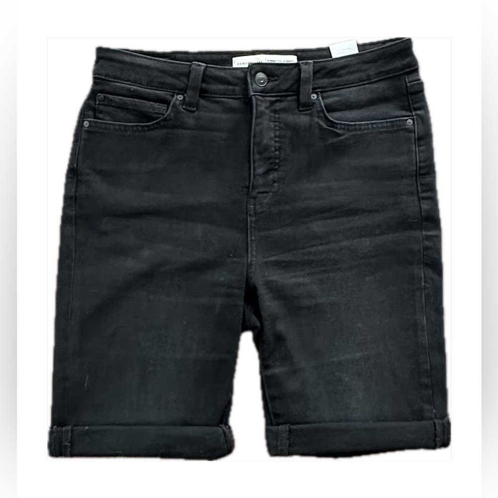 DENVER HAYES Women’s High Rise Black Denim Bermuda Shorts - Size 10